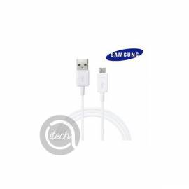 Cable micro USB Blanc Samsung