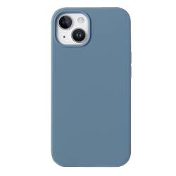 Coque soft touch Bleue...