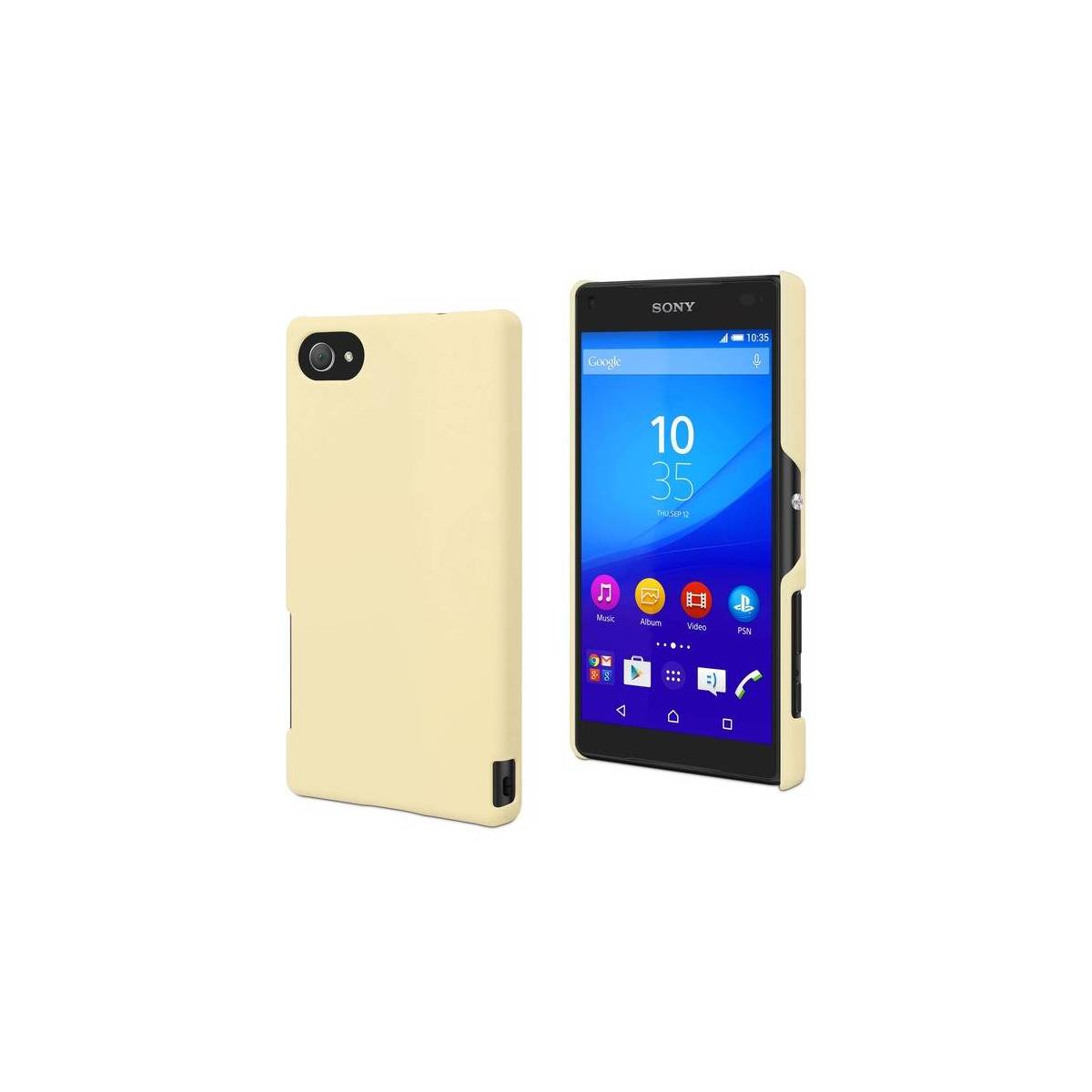 Coque soft touch Xperia Z5 compact Jaune Coque soft touch Xperia Z5 compact Jaune