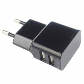 Chargeur double USB - Noir