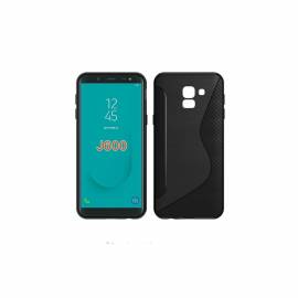 Coque Silicone S Noire Galaxy J6