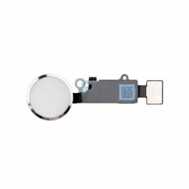 Bouton home fonctionnel Blanc/Argent iPhone 7/8