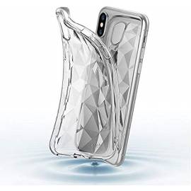 Coque silicone à Reliefs fumés iPhone Xs Max