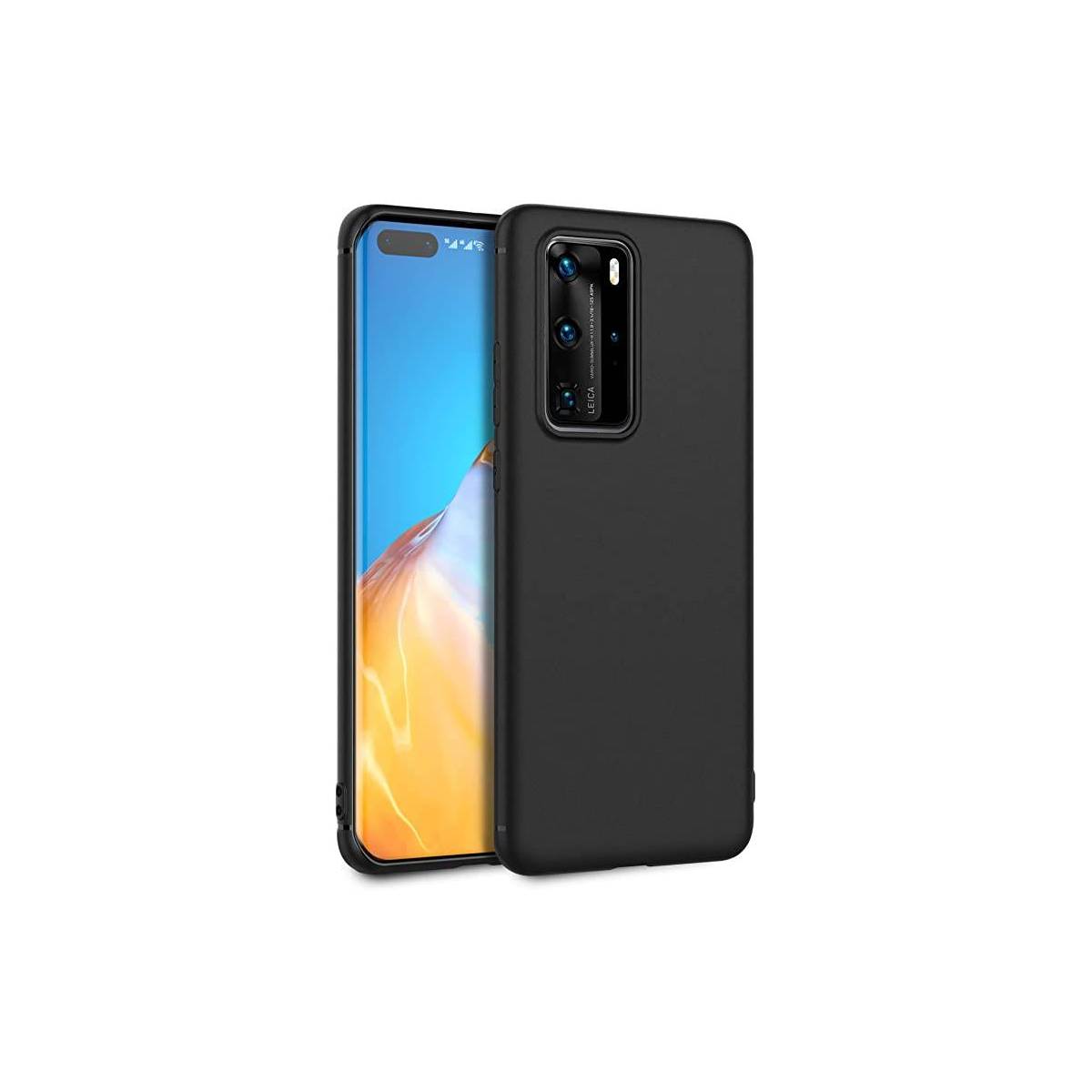 Coque soft touch noir P40 Coque soft touch noir P40