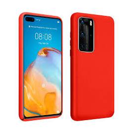 Coque soft touch rouge P40 Pro