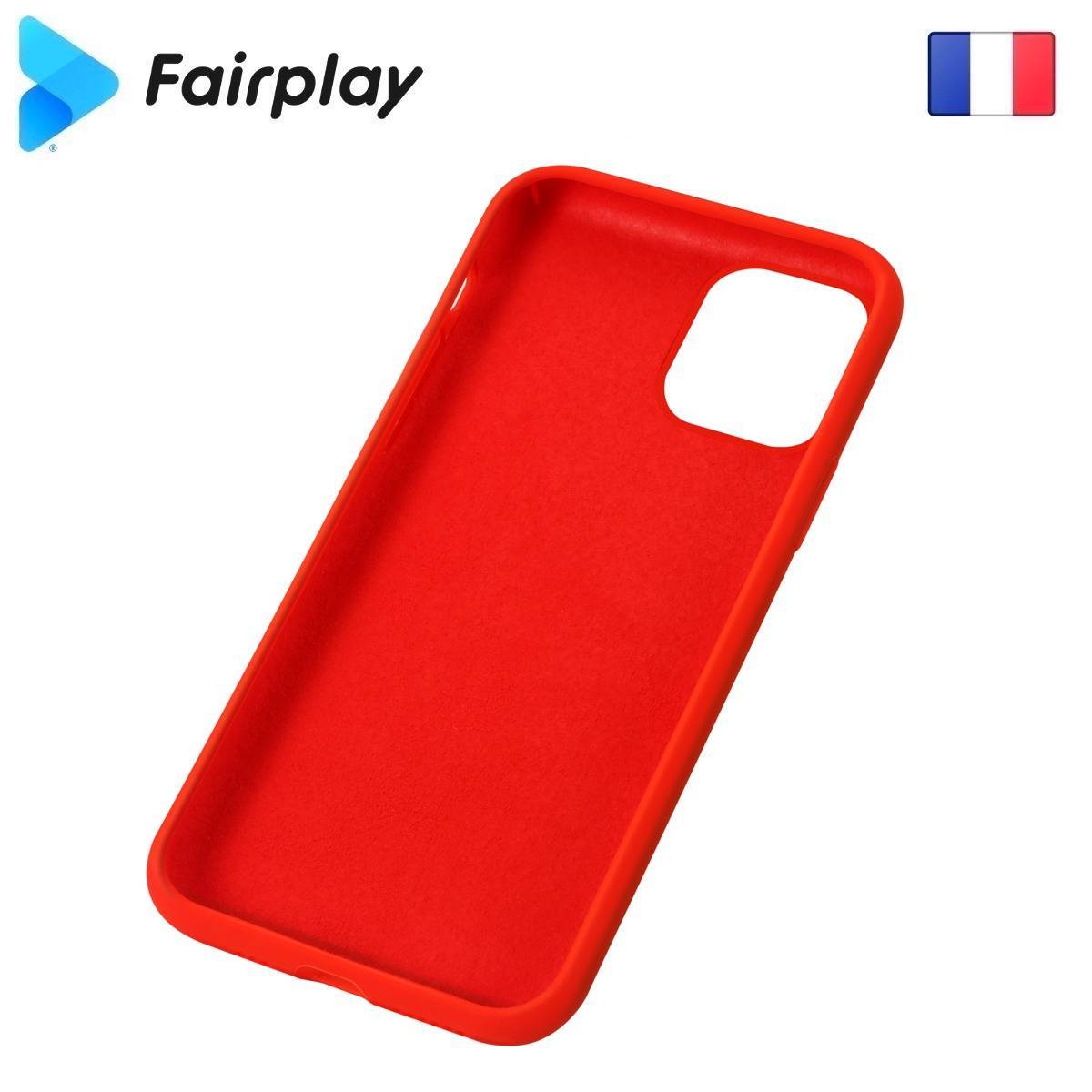 Coque soft touch Rouge A41