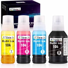 Bouteille d'encre Remplacement pour Epson EcoTank (4 couleurs)