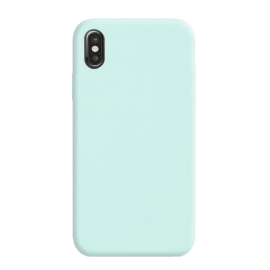 Coque soft touch Bleue iPhone X/XS