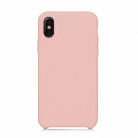 Coque soft touch Rose iPhone X/XS