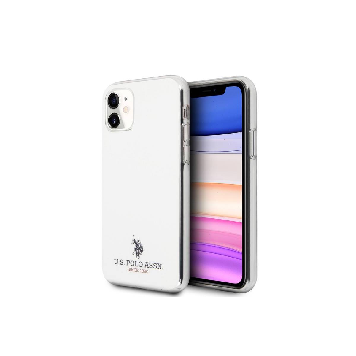 Coque silicone Blanche US Polo® iPhone 11